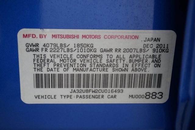 2012 Mitsubishi Lancer 4dr Sedan CVT GT FWD - 22896351 - 21