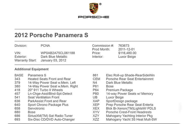 2012 Porsche Panamera 4dr Hatchback S - 21858195 - 3