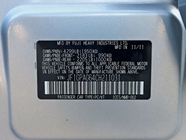 2012 Subaru Impreza Wagon 5dr Automatic 2.0i Limited - 22312451 - 30