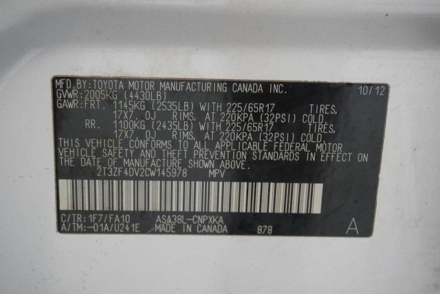 2012 Toyota RAV4 FWD 4dr I4 - 22928249 - 27