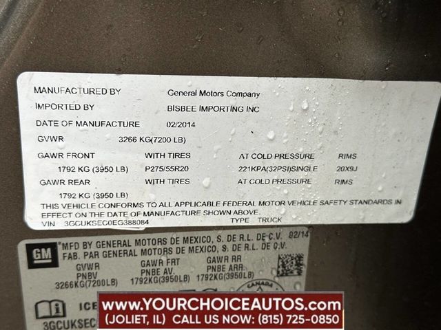 2014 Chevrolet Silverado 1500 LTZ 4x4 4dr Crew Cab 5.8 ft. SB - 22856037 - 22