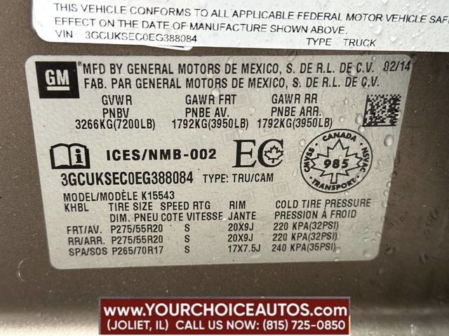 2014 Chevrolet Silverado 1500 LTZ 4x4 4dr Crew Cab 5.8 ft. SB - 22856037 - 23