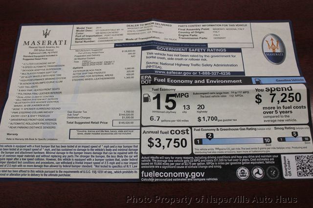 2014 Maserati GranTurismo Convertible 2dr - 22908027 - 43