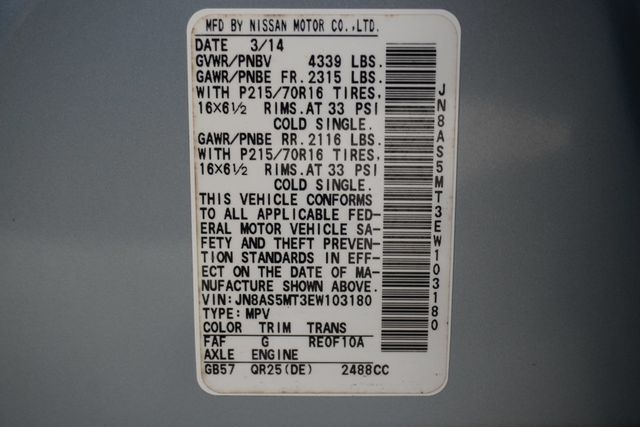 2014 Nissan Rogue Select FWD 4dr S - 22923135 - 24