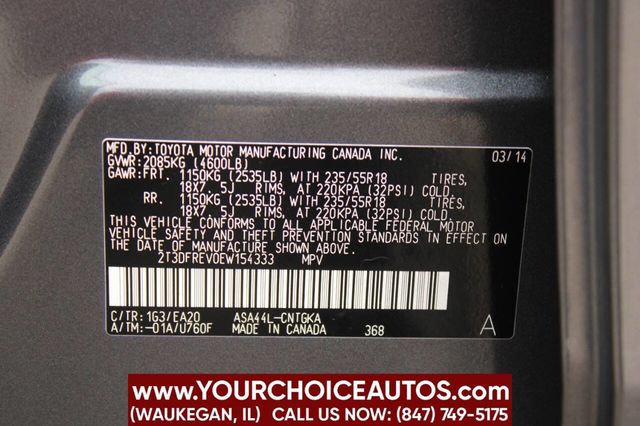 2014 Toyota RAV4 AWD 4dr Limited - 22921265 - 33