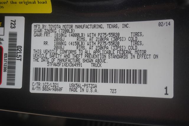 2014 Toyota Tundra TUNDRA CREWMAX PLATNUM - 22877800 - 30