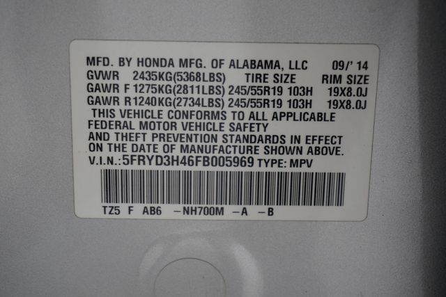 2015 Acura MDX FWD 4dr Tech Pkg - 22903559 - 30