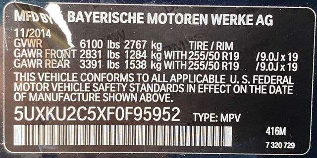2015 BMW X6 xDrive35i - 21536930 - 39