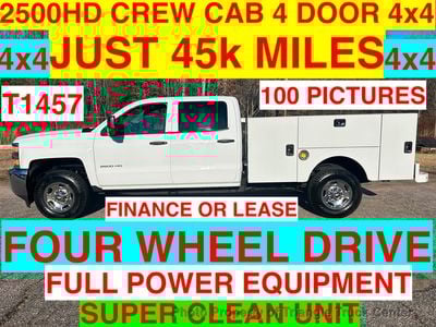 2015 Chevrolet 2500HD 4X4 CREW CAB UTILITY JUST 45k MILES!