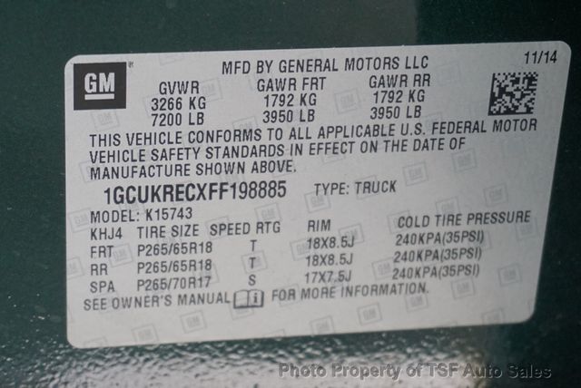 2015 Chevrolet Silverado 1500 4WD Crew Cab 153.0" LT w/1LT - 22938167 - 33