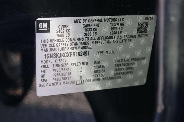 2015 Chevrolet Suburban 4WD 4dr LT - 22927039 - 26