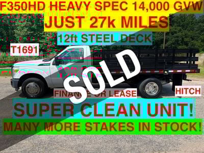 2015 Ford F350HD 12 FOOT STEEL DECK! JUST 27k MILES!
