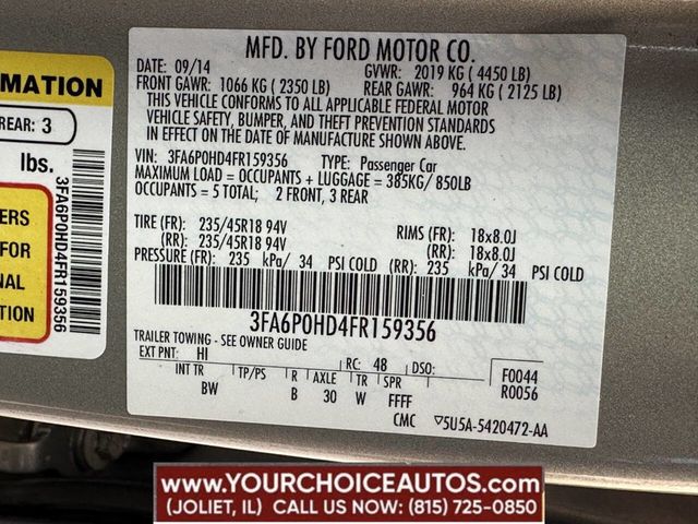 2015 Ford Fusion 4dr Sedan SE FWD - 22828687 - 12