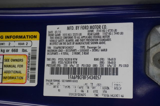 2015 Ford Mustang 2dr Fastback GT - 22921706 - 31