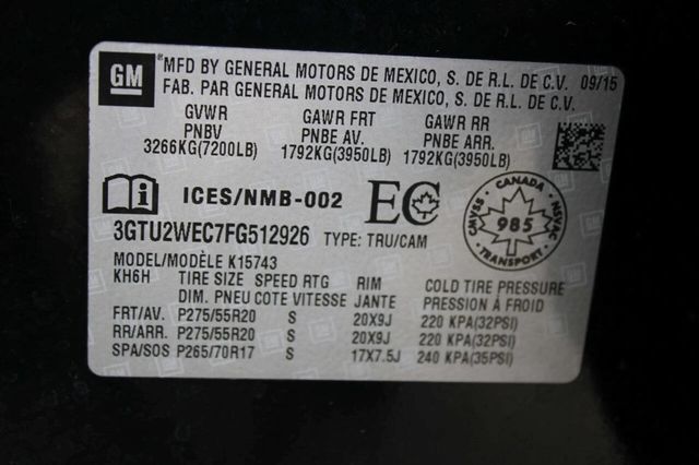 2015 GMC Sierra 1500 Denali 4x4 4dr Crew Cab 6.5 ft. SB - 22928591 - 30