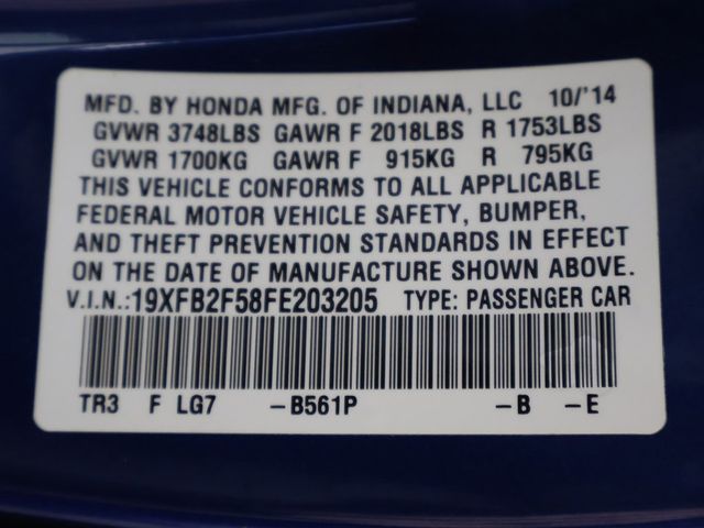 2015 Honda Civic Sedan 4dr CVT LX - 22933992 - 41