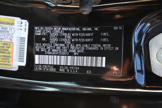 2015 Toyota Sienna 5dr 7-Passenger Van LE FWD Mobility - 22940399 - 31