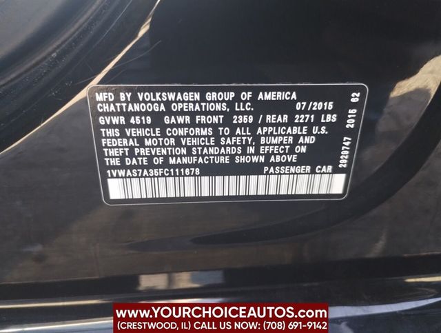 2015 Volkswagen Passat 4dr Sedan 1.8T Automatic Limited Edition - 22359196 - 36