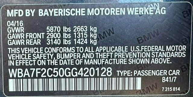 2016 BMW 7 Series 750i xDrive - 22392999 - 50