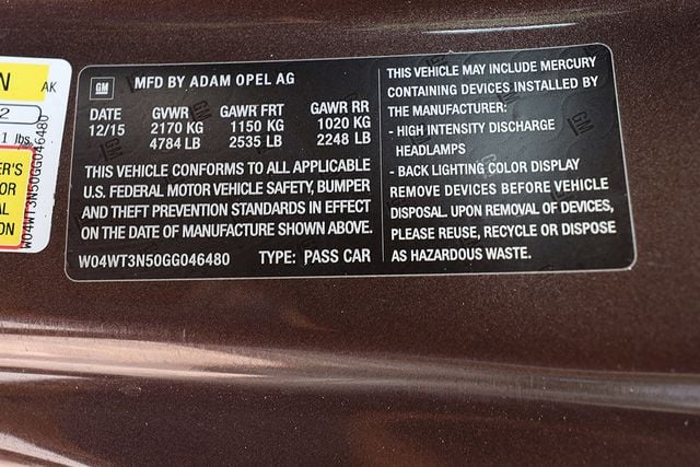 2016 Buick Cascada 2dr Convertible Premium - 22429240 - 54