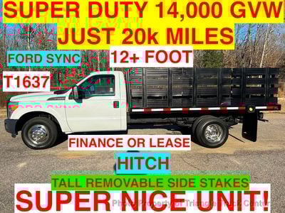 2016 Ford F350HD JUST 20k MILES! 12+ FOOT STAKE BODY! HITCH!