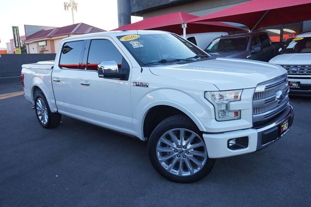 2016 Ford F-150 PLATINUM, 5.0L V8, PREMIUM WHEELS, HARD TONNEAU BED COVER - 22938209 - 1