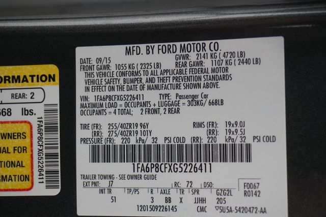 2016 Ford Mustang 2dr Fastback GT - 22875285 - 28