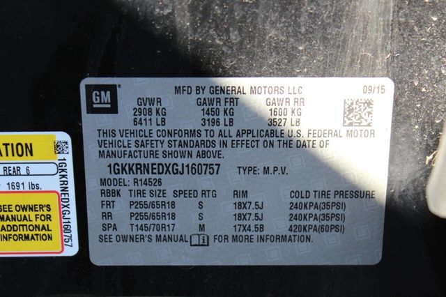 2016 GMC Acadia FWD 4dr SLE w/SLE-1 - 22930548 - 28