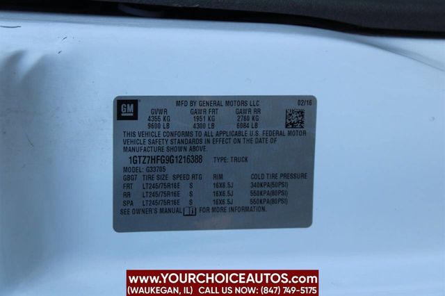 2016 GMC Savana Cargo Van RWD 3500 155" - 22895277 - 26