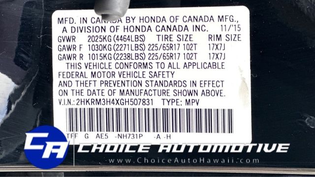 2016 Honda CR-V 2WD 5dr SE - 22357641 - 24
