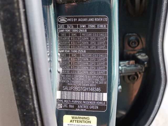 2016 Land Rover Range Rover Evoque 5dr Hatchback SE Technology Pkg - 22905323 - 34