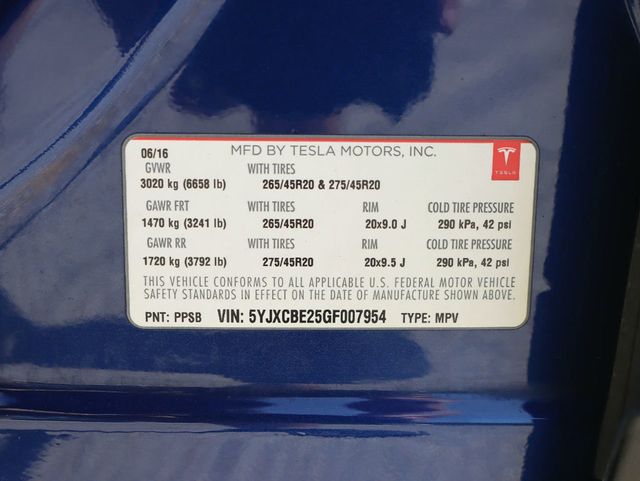 2016 Tesla Model X AWD 4dr 90D - 21927090 - 36
