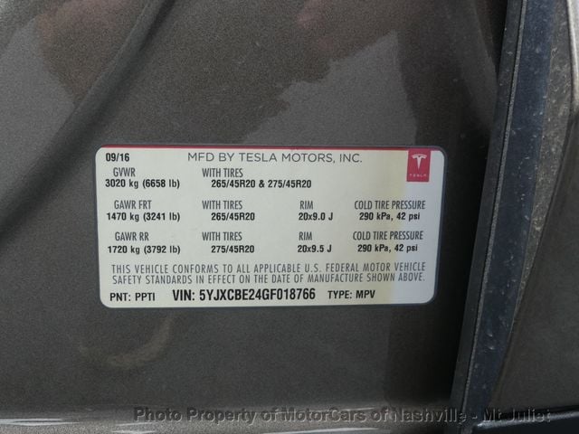 2016 Tesla Model X AWD 4dr 90D - 22867268 - 55