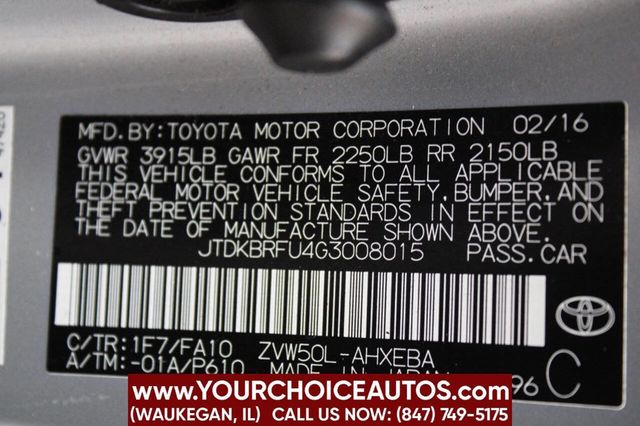 2016 Toyota Prius 5dr Hatchback Two - 22903344 - 28