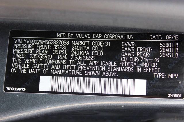 2016 Volvo XC60 AWD 4dr T6 Platinum - 22899817 - 30