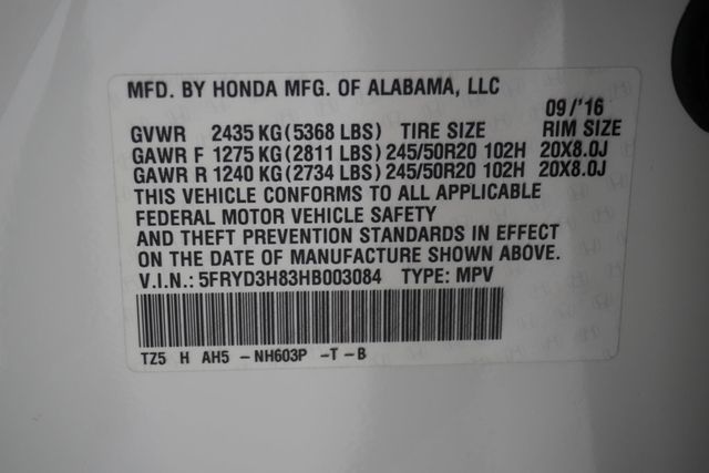 2017 Acura MDX FWD w/Advance Pkg - 22915143 - 32