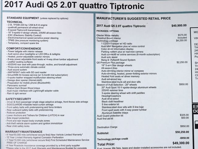 2017 Audi Q5 2.0 TFSI Premium Plus - 22412074 - 1