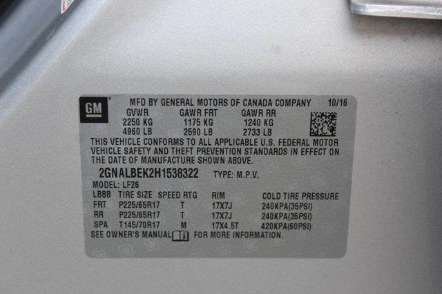 2017 Chevrolet Equinox FWD 4dr LS - 22912712 - 26