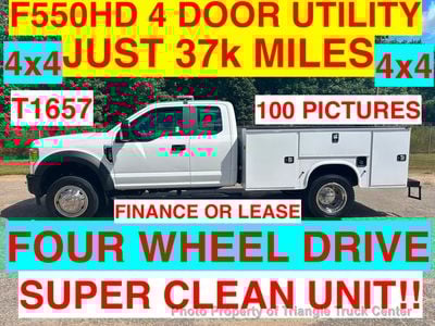 2017 Ford F550HD 4 DOOR SC JUST 37k MILES! 4x4 HUGE UTILITY