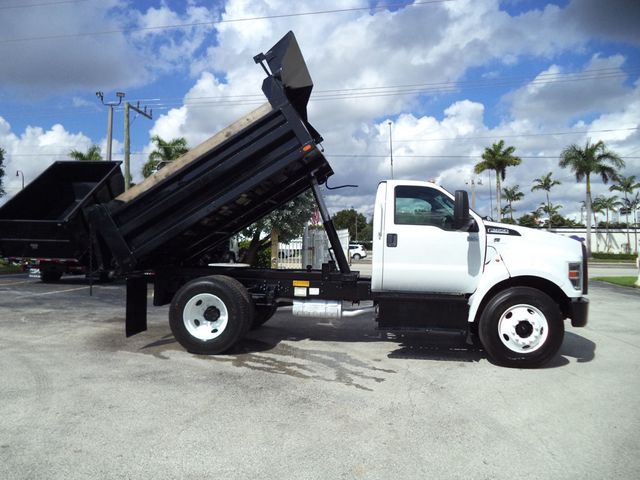 2017 Ford F650 w/ 10ft Dump Truck Steel Trash Dump Body - 22917974 - 16