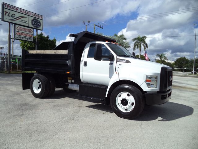 2017 Ford F650 w/ 10ft Dump Truck Steel Trash Dump Body - 22917974 - 1