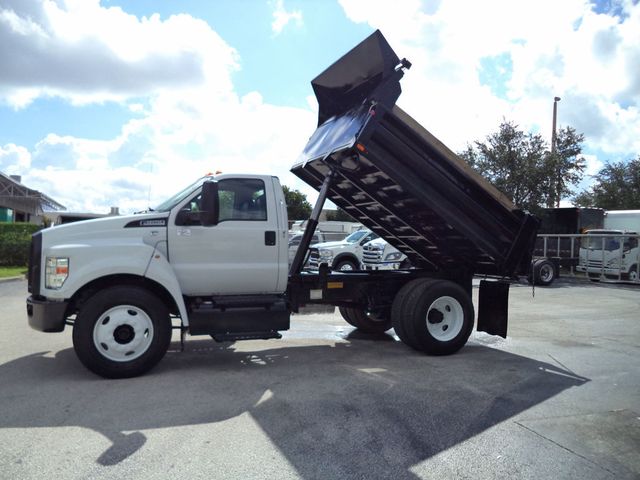 2017 Ford F650 w/ 10ft Dump Truck Steel Trash Dump Body - 22917974 - 19