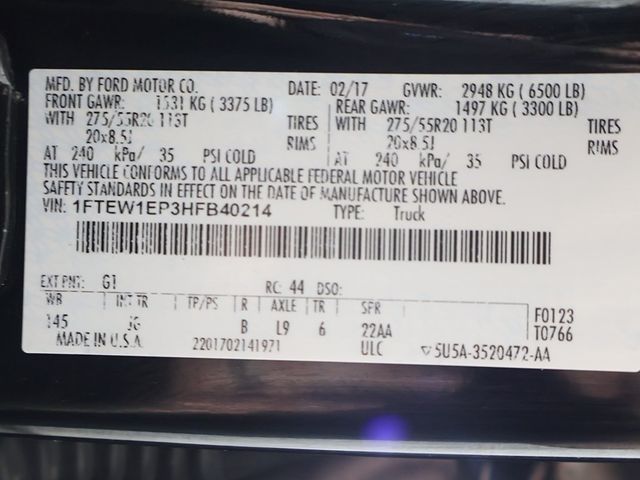 2017 Ford F-150 XL 4WD SuperCrew 5.5' Box - 22917604 - 45