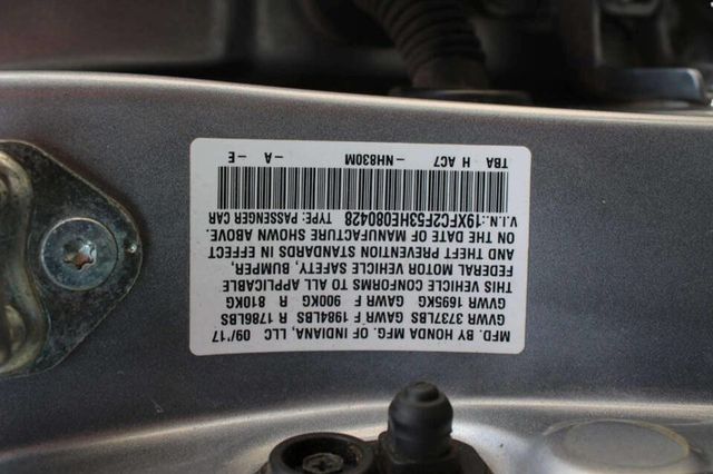 2017 Honda Civic Sedan LX CVT - 22926393 - 28
