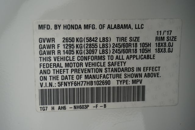 2017 Honda Pilot EX-L w/Navigation AWD - 22896105 - 31