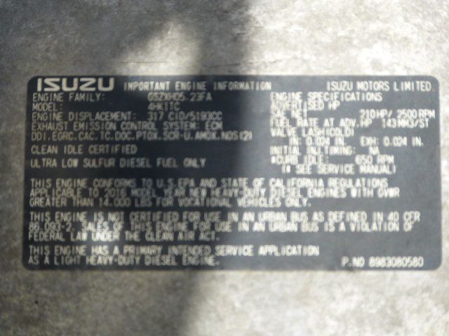 2017 Isuzu NQR 5.2L 4CYL. TURBO DIESEL*TILT CAB*DRW*16FT REFRIGERATED BOX TRUCK - 22807572 - 13