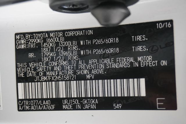 2017 Lexus GX GX 460 4WD - 22922287 - 32