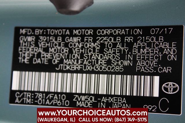 2017 Toyota Prius Two 4dr Hatchback - 22893436 - 31