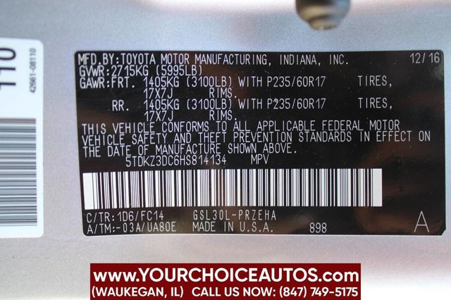 2017 Toyota Sienna LE Automatic Access Seat FWD 7-Passenger - 22901085 - 31