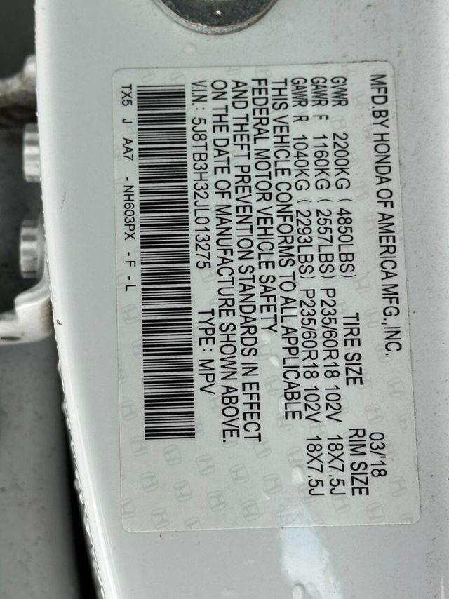 2018 Acura RDX FWD w/AcuraWatch Plus - 22892166 - 18